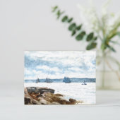 Homer - Segelboote in Gloucester, schöne Kunst Postkarte (Stehend Vorderseite)