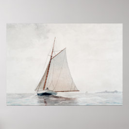 Homer segelt von Gloucester Poster