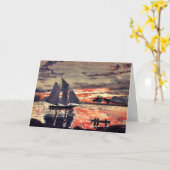 Homer - Sonnencreme, Aquarellmalerei Karte (Gelbe Blume)