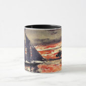 Homer - Sonnencreme, Aquarellmalerei Tasse (Zentrum)