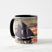 Homer - Sonnencreme, Aquarellmalerei Tasse (Vorderseite Links)