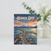 Homer Spit Alaska Postkarte (Stehend Vorderseite)
