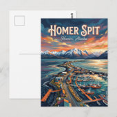 Homer Spit Alaska Postkarte (Vorne/Hinten)