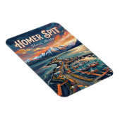Homer Spit Alaska Postkarte Magnet (Rechte Seite)