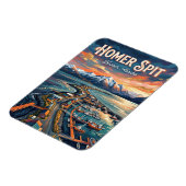 Homer Spit Alaska Postkarte Magnet (Linke Seite)