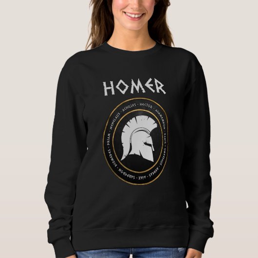 Homer the Iliad and Odyssey Heroes of the Trojan W Sweatshirt (Vorderseite)
