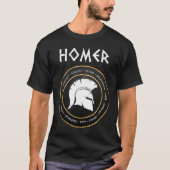 Homer the Iliad and Odyssey Heroes of the Trojan W T-Shirt (Vorderseite)