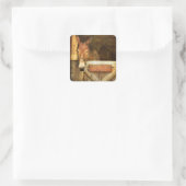 Homer the Mule Quadratischer Aufkleber (Tasche)