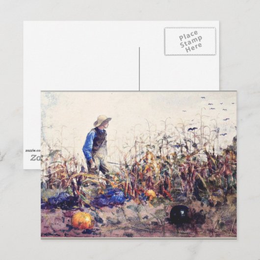 Homer - Unter den Gemüse Postkarte (Vorne/Hinten)