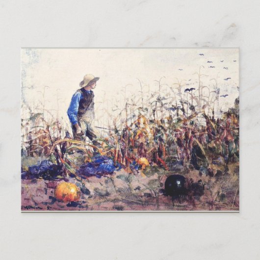 Homer - Unter den Gemüsen Postkarte (Vorderseite)
