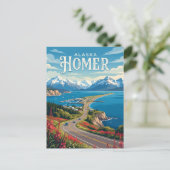 Homer USA Postkarte (Stehend Vorderseite)