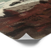 Homer's Prout's Neck, Breaking Wave Poster (Ecke)