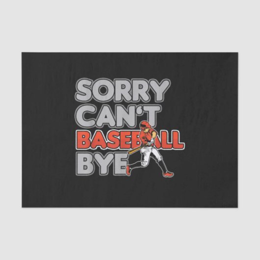 Homerun Baseball Player Softball Batter Pitcher Seidenpapier (Vorderseite)