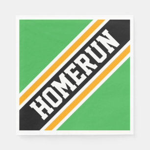 HOMERUN Cool Lustig Helle Grün Orange Schwarze Str Serviette