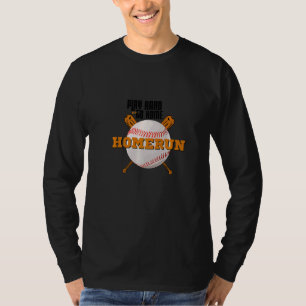 Homerun Football Go Sportteam Baseball spielen har T-Shirt