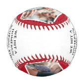 Homerun Vater Vathers Day FotoCollage Baseball (Rückseite)