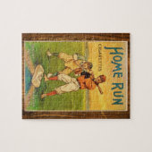 Homerun Zigaretten-Baseball Vintag Puzzle (Horizontal)