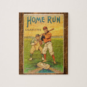 Homerun Zigaretten-Baseball Vintag Puzzle