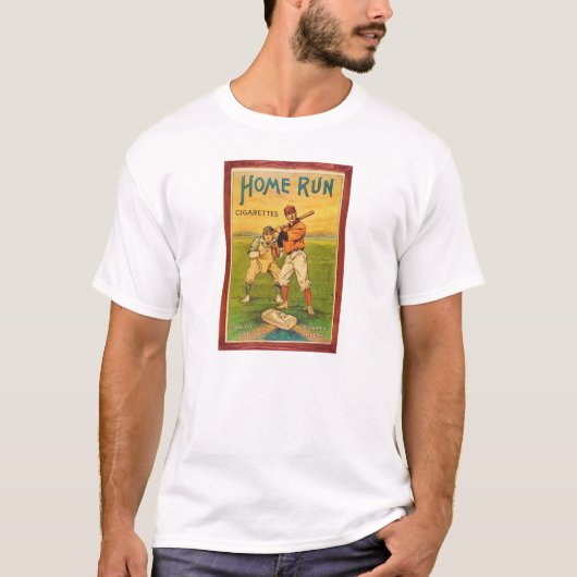 Homerun Zigaretten-Vintager Baseball T-Shirt (Vorderseite)