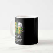 Homes for Life Ber and Weed Buds Pizza Cannabi Kaffeetasse (Vorderseite Links)