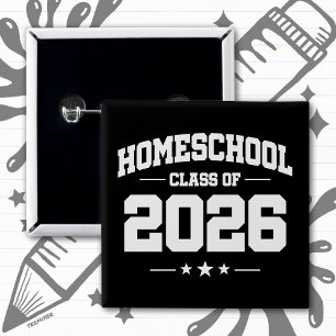 Homeschool-Abschlussklasse 2026 Examen Button