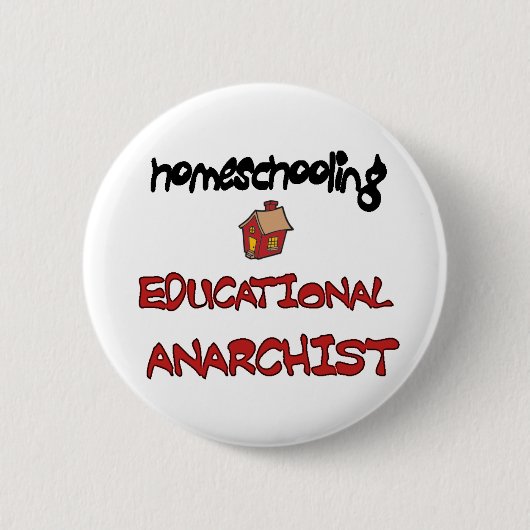 homeschool Anarchistenknopf Button (Vorderseite)