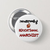 homeschool Anarchistenknopf Button (Vorne & Hinten)