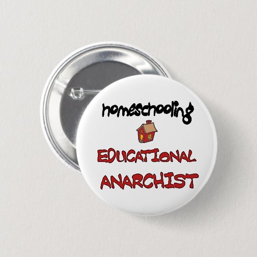homeschool Anarchistenknopf Button (Vorne & Hinten)