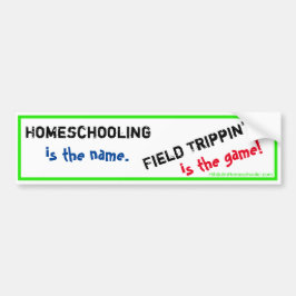 Homeschool Autoaufkleber - Feld Trippin