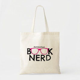 Homeschool Buch-Nerd-Rosa-Glas-Taschen-Tasche Tragetasche