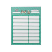 HOMESCHOOL BUCHLISTE NOTIZBLOCK (Rotiert)