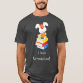 Homeschool Bunny Gray T-Shirt (Vorderseite)