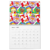 Homeschool Co op Chalkboard auf rotem Hintergrund Kalender (Mär 2027)