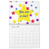 Homeschool Co op Chalkboard auf rotem Hintergrund Kalender (Jan 2027)