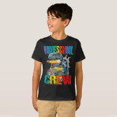 Homeschool Crew Monster Truck Dinosaurier Boys  T-Shirt (Vorne ganz)