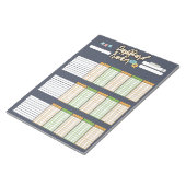 HOMESCHOOL DASHBOARD TRACKER 1 NOTIZBLOCK (angewinkelt)