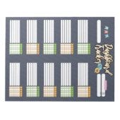 HOMESCHOOL DASHBOARD TRACKER 2 NOTEPAD NOTIZBLOCK (Vorderseite)