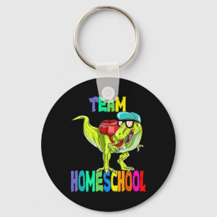 Homeschool Dinosaurier, um zurück in die Schule Schlüsselanhänger
