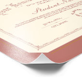 Homeschool Diploma Traditional Soft Red Fotodruck (Ecke)