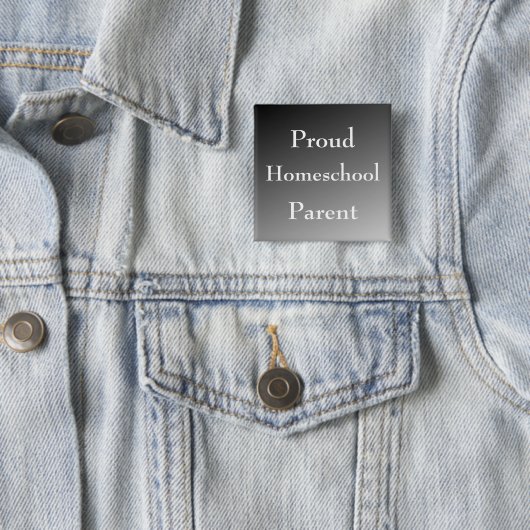 Homeschool-Eltern in Schwarz und Weiß Button (Beispiel)