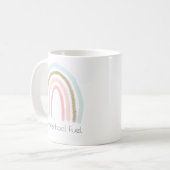 Homeschool Fuel Homeschool Mama Rainbow Glitzer Kaffeetasse (Vorderseite Links)
