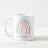Homeschool Fuel Homeschool Mama Rainbow Glitzer Kaffeetasse (Links)