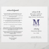 Homeschool Graduation Program Folded Pamphlet Flyer (Vorne)