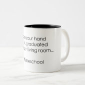 Homeschool graduierte Tasse (VorderseiteRechts)