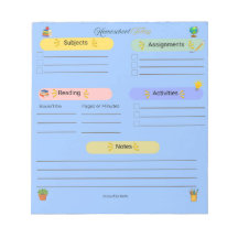 Homeschool Heute Notizblock – Tägliche Themen