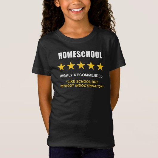 Homeschool - Hoch empfohlen: Funny Sarcastic T-Shirt (Vorderseite)