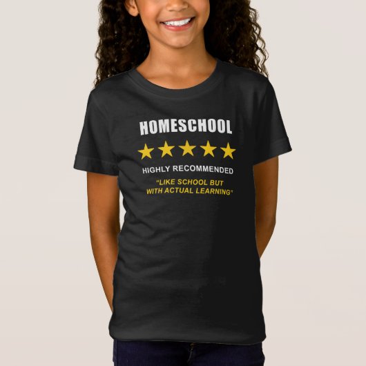 Homeschool - Hoch empfohlen: Funny Sarcastic T-Shirt (Vorderseite)