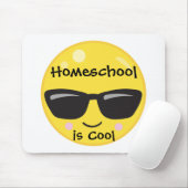 Homeschool ist cool Smiley Gesicht Sonnenbrille Mousepad (Mit Mouse)
