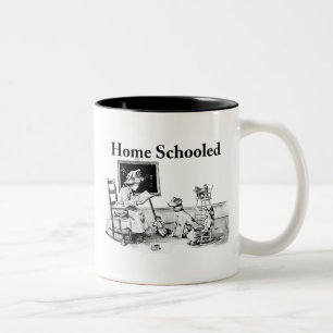 Homeschool-Kleidung und Geschenke Zweifarbige Tasse