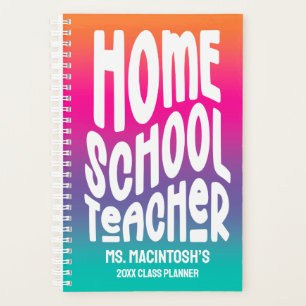 Homeschool Lehrer Colorful Ombre Planer
